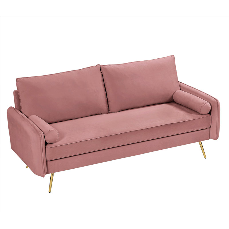 Canapé Drenda, Velours rose