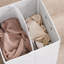 Caela Wood Cabinet Laundry Hamper with Handles