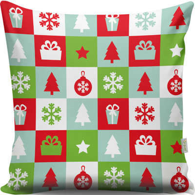 Darla Patchwork Square Cushion