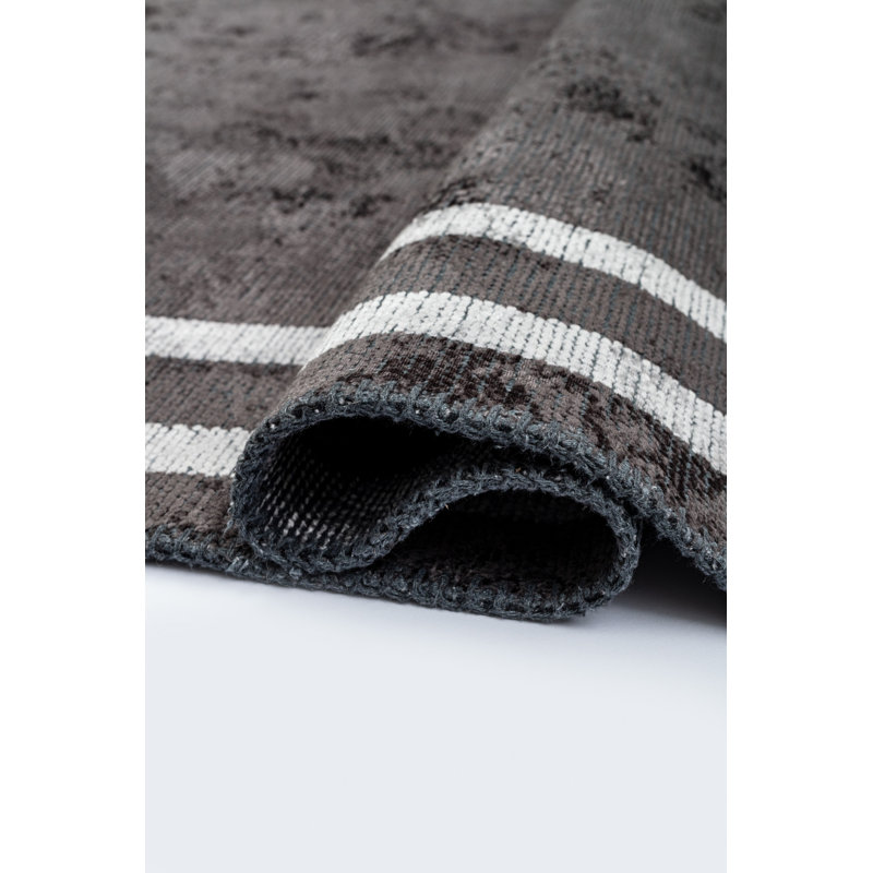 Rapture Gray No Pattern and Not Solid Color Luxury Area Rug, Rectangle 7'10" x 9'10"