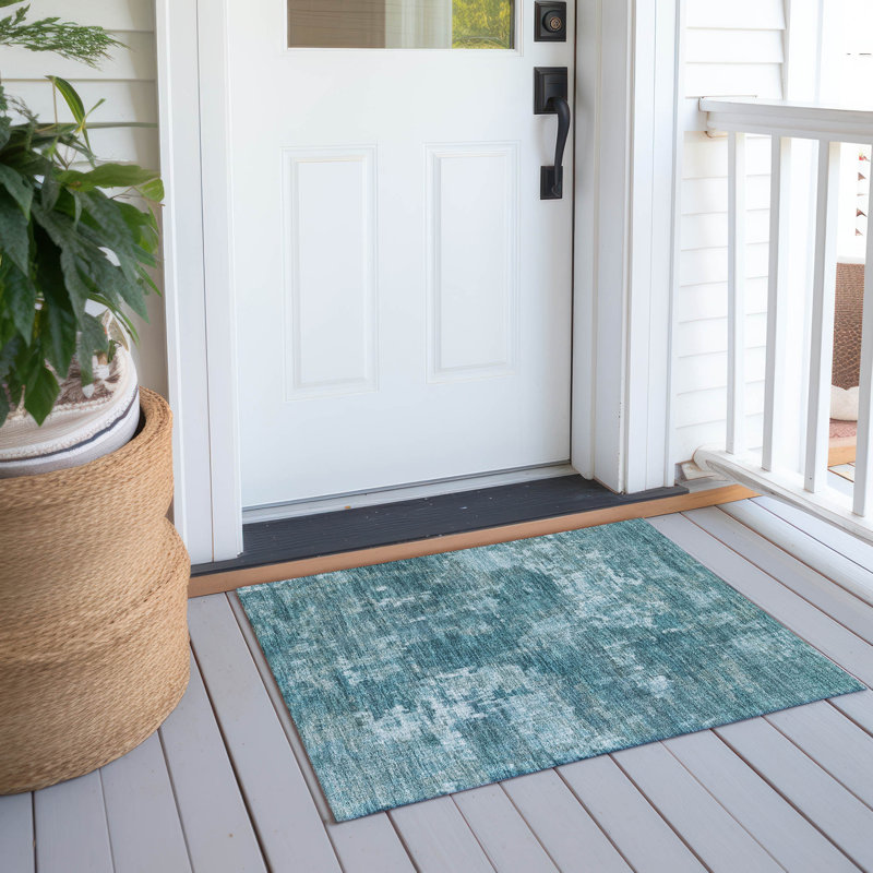 Machine Washable Indoor/Outdoor Chantille ACN2361 Casual Rug, Rectangle 1'8" x 2'6"