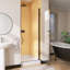 Porte de douche pivotante sans cadre avec porte en verre trempé 32 "à 33,25" x H 72 "Pivot-100966592-100966595