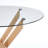 Round Dining Table with cross metal leg and tempered glass-2095775434-2095775445-2103568127