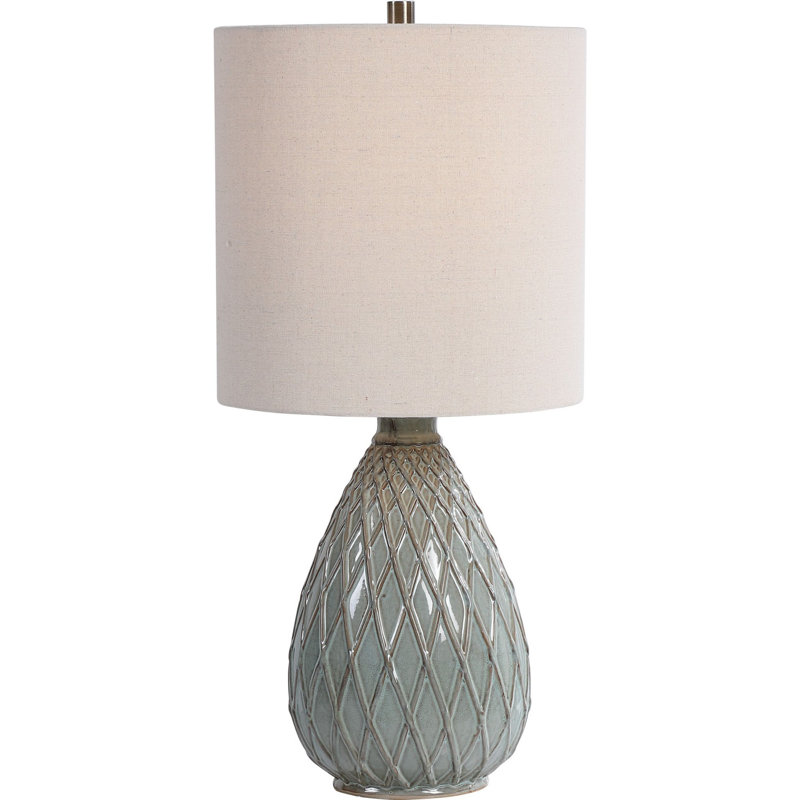 Lampe de chevet grise 28 po Chiquila