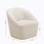 Chaise d'appoint pivotante polyvalente en similicuir avec garniture cloutée exquise pour divers environnements