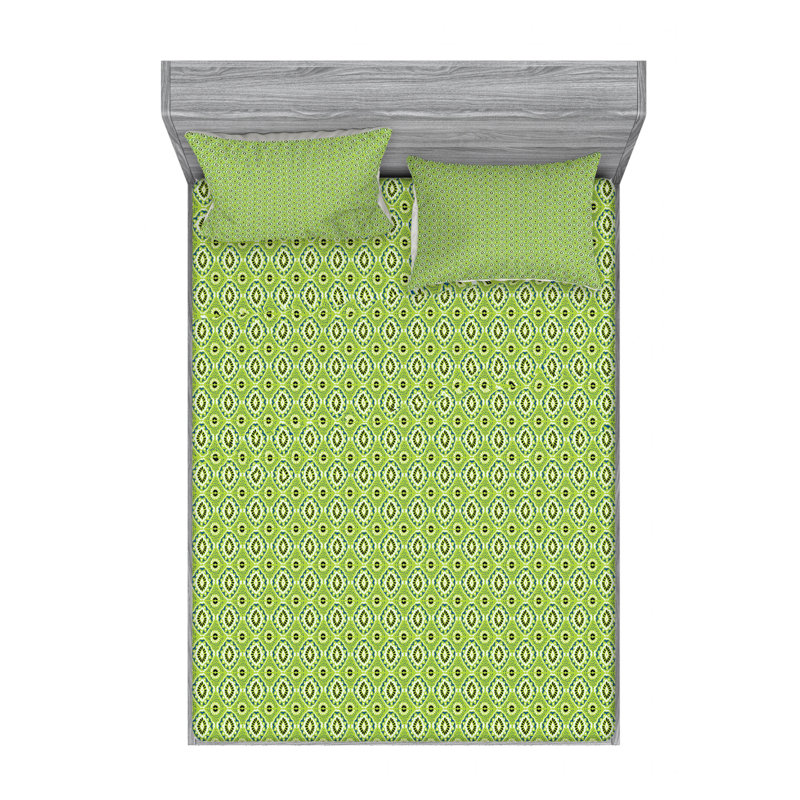 Microfiber Sheet Set, Queen Sheet Set with Fitted Sheet