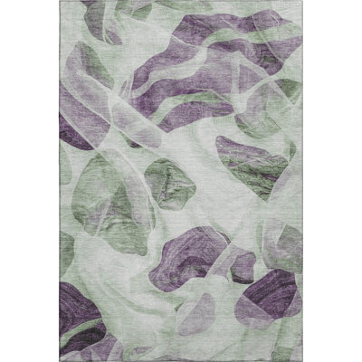 Premium Machine Washable Mayfield AMF1863 Abstract Rug