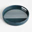Plateau de service rond en rotin Burma-129903260