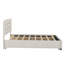 Lit plateforme tapissier confortable avec lit gigogne et deux grands tiroirs pour une chambre propre et spacieuse
