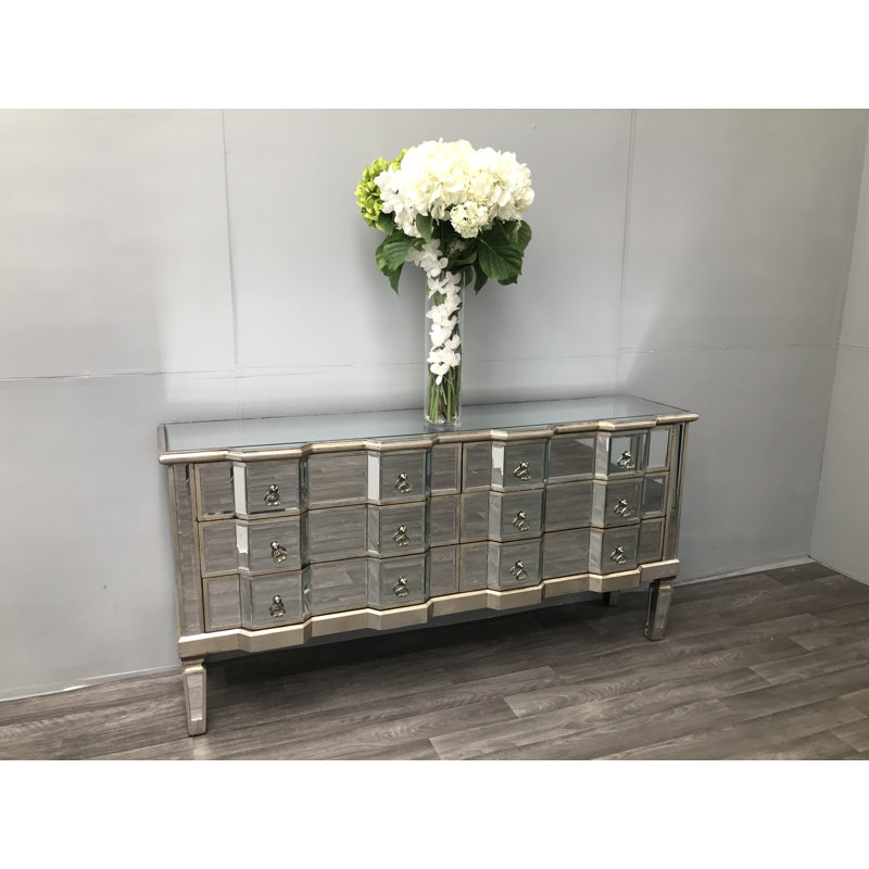 Ryley Solid Wood 373.38cm W 6 - Drawer Chest of Drawers