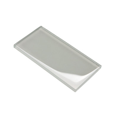  Carreau de métro en verre gris chaud pour le mur de dosseret de douche de cuisine, 3 x 6 po, 4 pi.