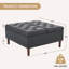 Table basse avec repose-pieds carré 35 "avec grand rangement-175078290