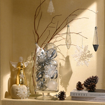 Ornements de Noël transparents incassables 100 carats