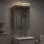  Bathroom Mirror Cabinet With Shelf Wall-Mounted Engineered Wood Storage-2137198419-2137198422