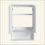 Armoire murale de salle de bain, portes à fermeture douce, conception à fixation flottante