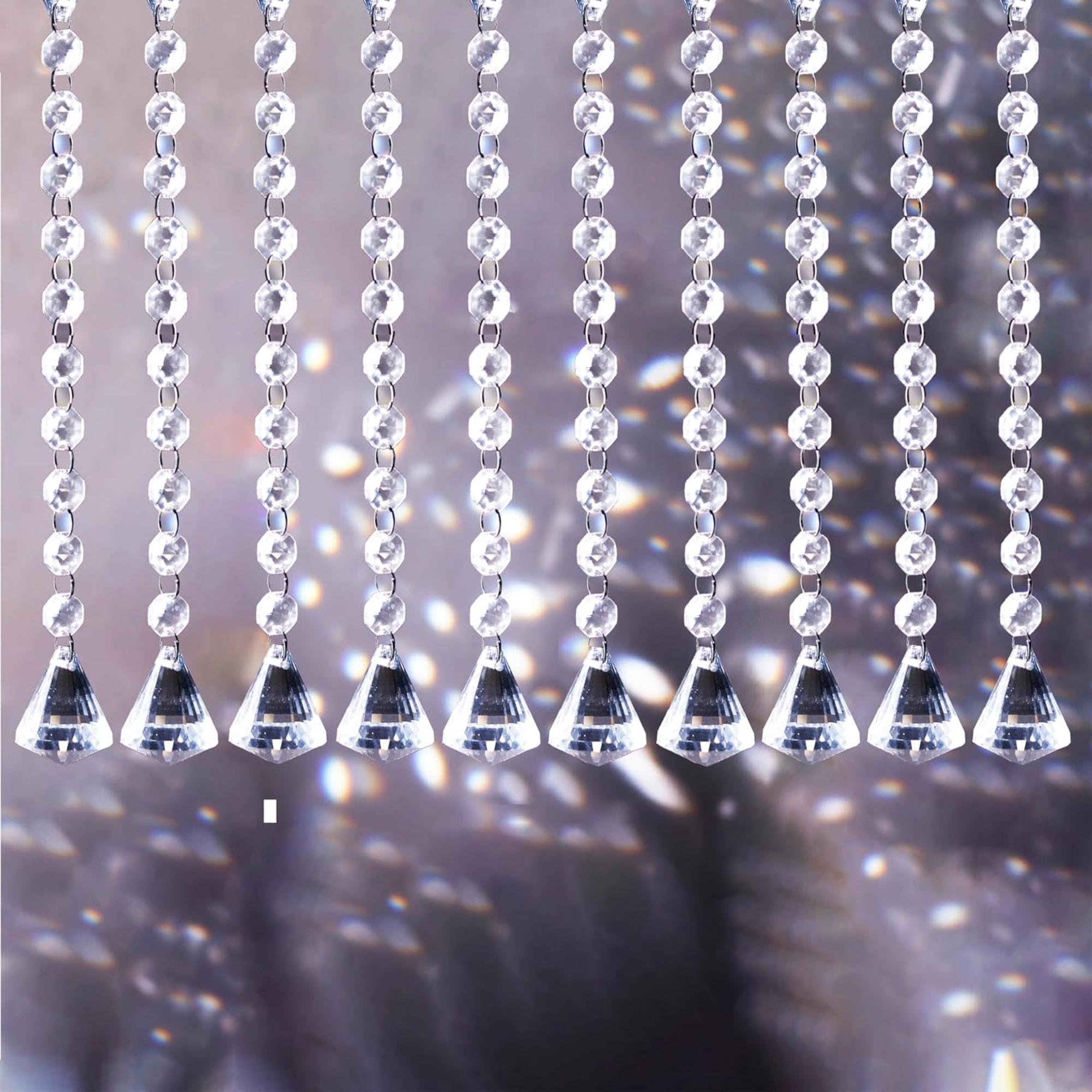 Chandellier Hook H\u0026D 500pcs Round Edged Split Circular Ring Clips For  Crystal Lamps Crystal Curtain Crystal Garland Necklaces Keys Earrings  Jewelry Making And Craft Ideas (14mm Silver Beaded Curtain, image size:2000x2000