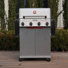Mesa II 410BZ avec ensemble de rôtisserie et rôtissoire à 4 brûleurs et ensemble de 3 grilles de cuisson en acier inoxydable