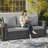 67.7" All-Weather Wicker 3-Seat Patio Sofa With Thick  Cushions &  Frame-510668298