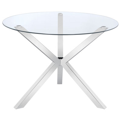 Isolde Chrome 41-inch Dining Table