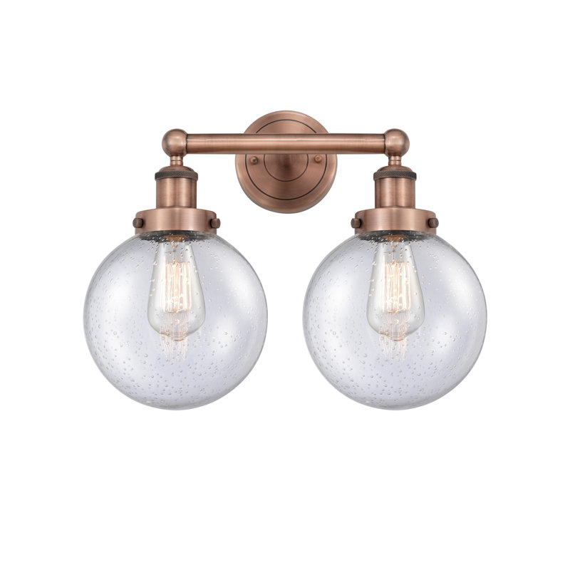 Alphonsa 2 - Light Dimmable Vanity Light, Seedy, Antique Copper