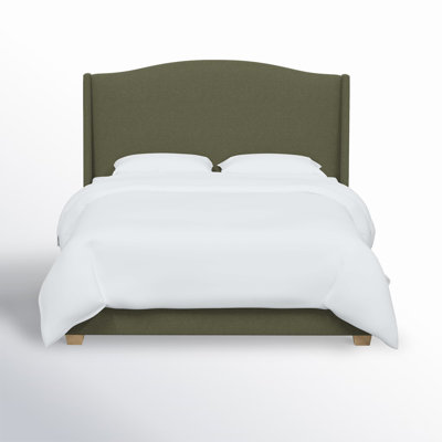 Allis Upholstered Wingback Bed