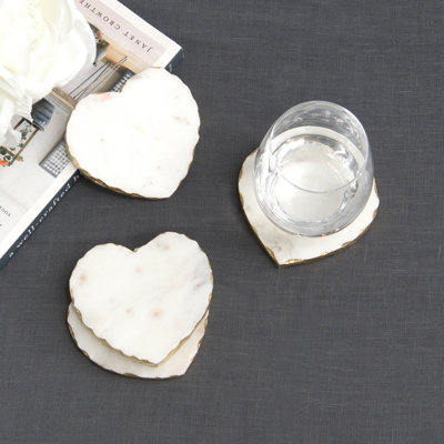Marble 4 Piece Coaster Set