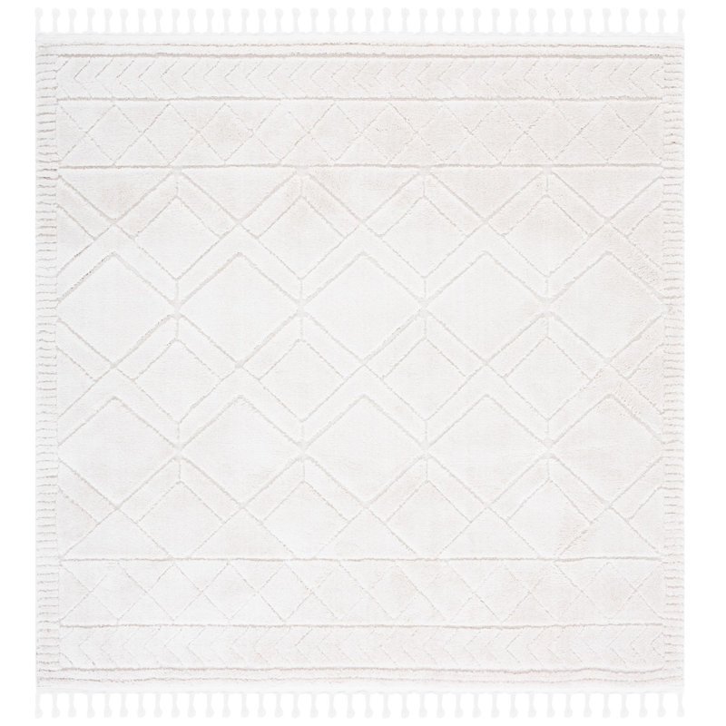 Tapis ivoire / beige Maxfield, Carré 6 pi 7 po