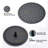 10" Matte Black Roud Rain Shower Head and Handheld Shower Head Set