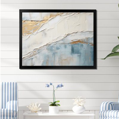 Chrysi - Coastal Minimalism Framed Canvas Print