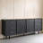 Retro Black Solid Wood Sideboard-2032526842