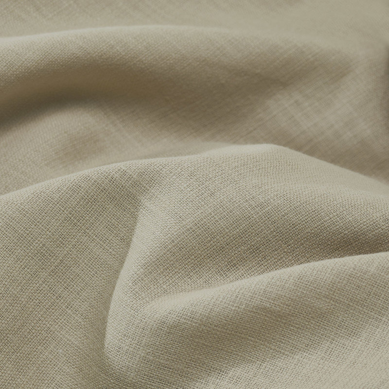 Ensemble de 2 taies d'oreiller en percale 100% coton Chloe, Beige, Standard