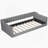 Twin XL Size Upholstery Daybed And Side Storage Pocket,Gray(Expected Arrival Time:1.7)-1746909301