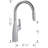 Rivana High-Arc Pull-Down Dual-Spray Kitchen Faucet - PVD Steel-50901470