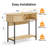 Fluted Entryway Table, 39.4" Narrow Console Table with Storage & Sliding Doors, Modern Round Corner Sofa Table, Mid Century Wooden Entry Table for Living Room, Hallway, Kitchen-443680845