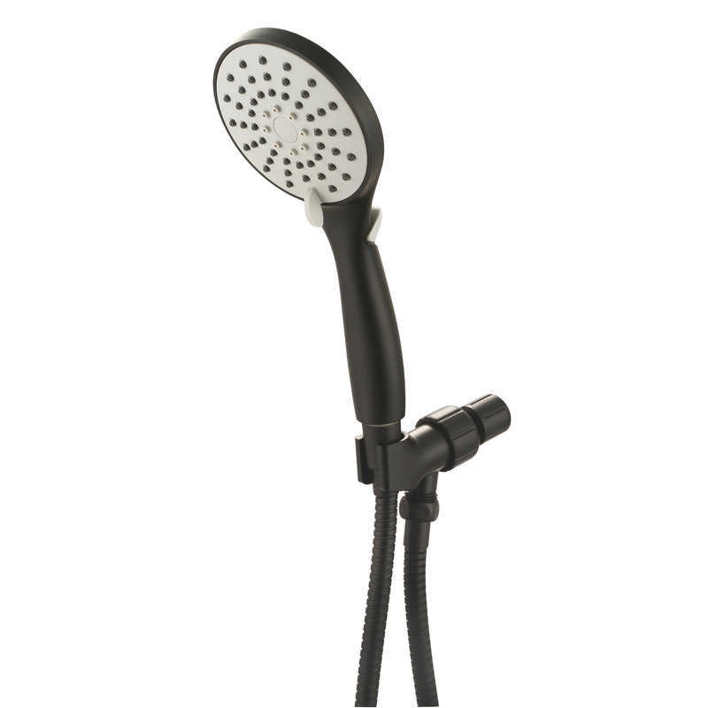Pomme de douche à main Rain 1,75 GPM GPM, Noir mat
