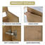 Ensemble de meuble-lavabo mural simple 18 po avec une porte et un plateau en résine blanche Argylle (assemblé)-365600691