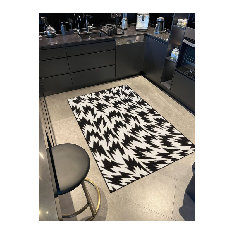 Tapis décoratif lavable à motifs créatifs, Tapis de couloir 3 pi 3 po x 9 pi 10 po