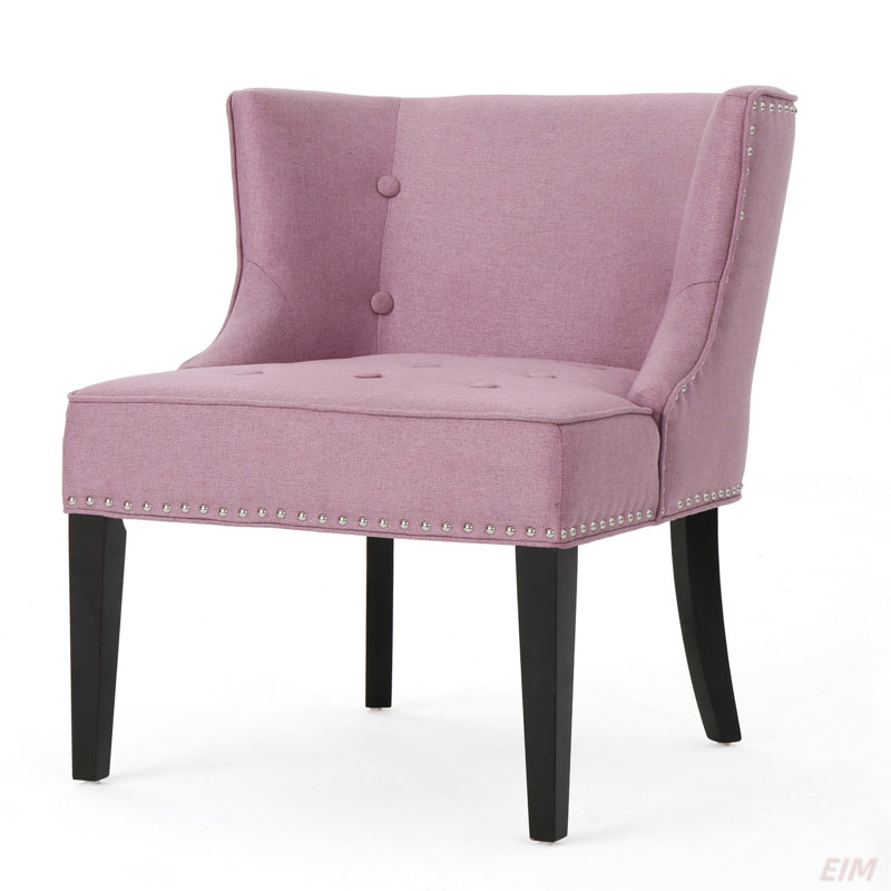 Chaise d'appoint en tissu, Mauve lavande