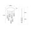Luminaire suspendu cylindrique à 7 lumières Jolyon