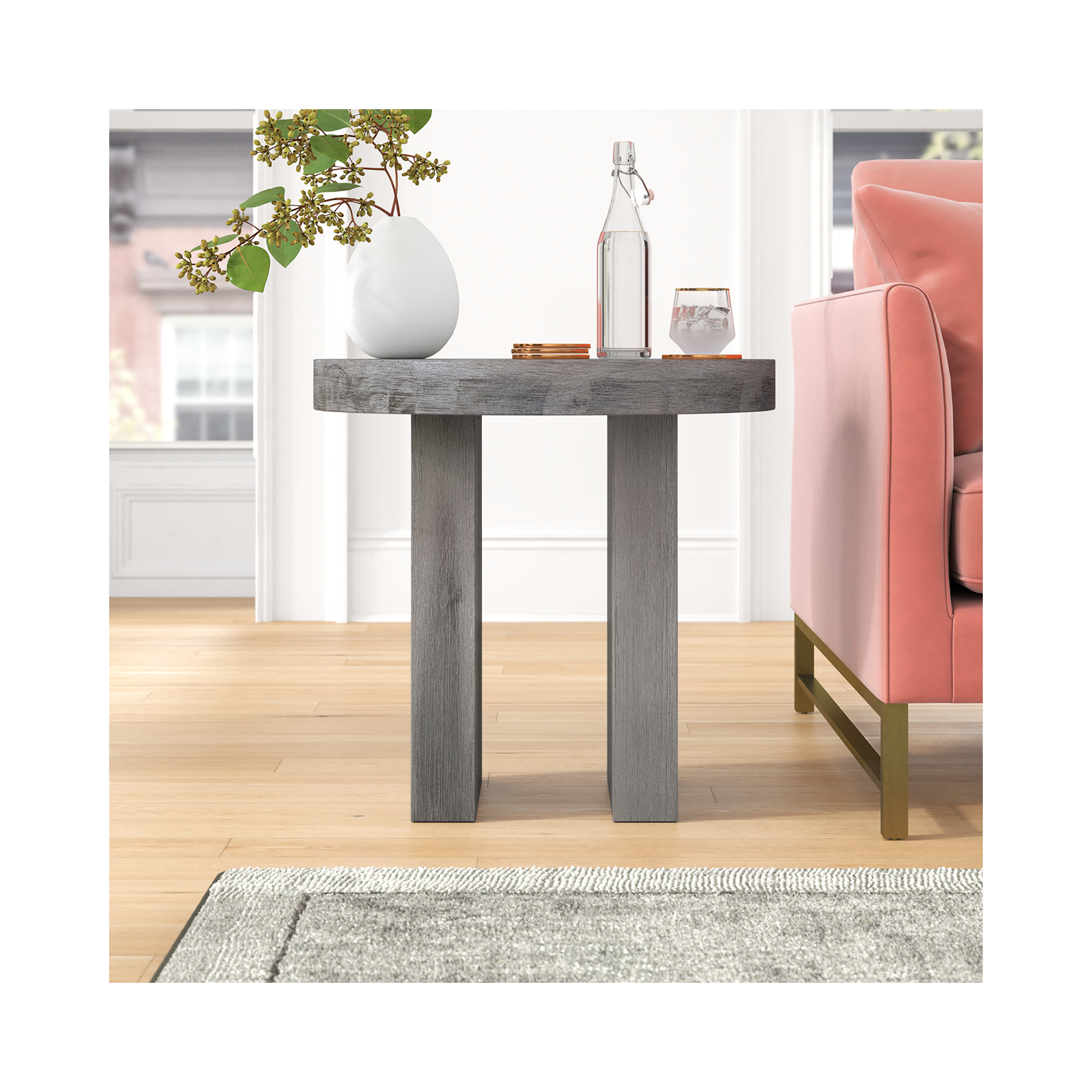 Kensli Solid Wood End Table