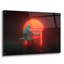 Art mural en verre épique «Space Pianist» par Ann Klee, 36 po x 24 po-116354029
