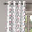 Red Barrel Studio® Eiffel Grommet Curtain 2-Panel Window Drapes, 50", Ruby Black White-190412958