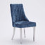 Chaise d'appoint en chenille revêtue de tissu en acier inoxydable-17646467