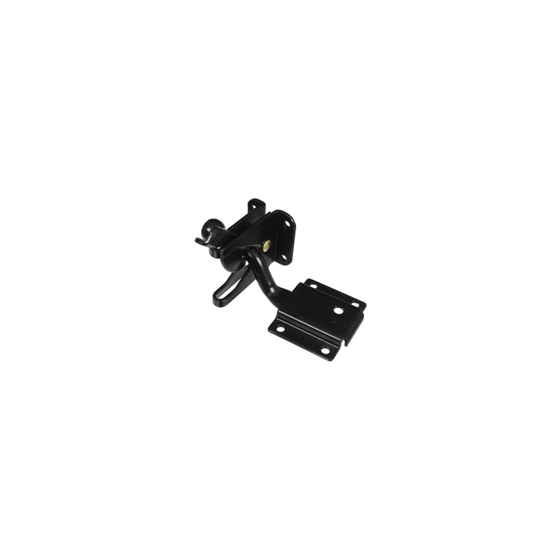Loquet de porte Maxlatch, Noir, H 2,5 po x l 6,88 po x P 7,75 po