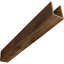 Poutre en bois brossé AmeriCraft, 3 côtés (poutre en U), l 7 1/2 po x H 5 1/2 po x L 144 po, chêne blanc teint-130694554-129847230-130694517