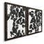 Silhouette de Pothos I - ensemble de 2 peintures sur toile encadrées-1899658889-1899658892
