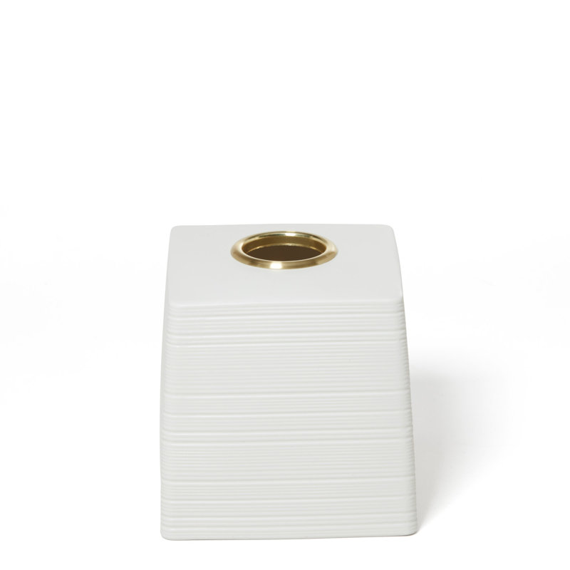 Housse de papier hygiénique en coton (garniture laiton), Bordure laiton