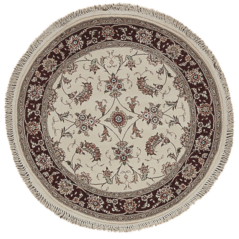 Handmade Silk and Wool Area Rug