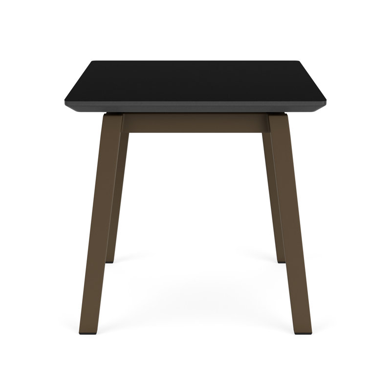Table de bout en métal Newport, HPL noir anthracite, Bronze