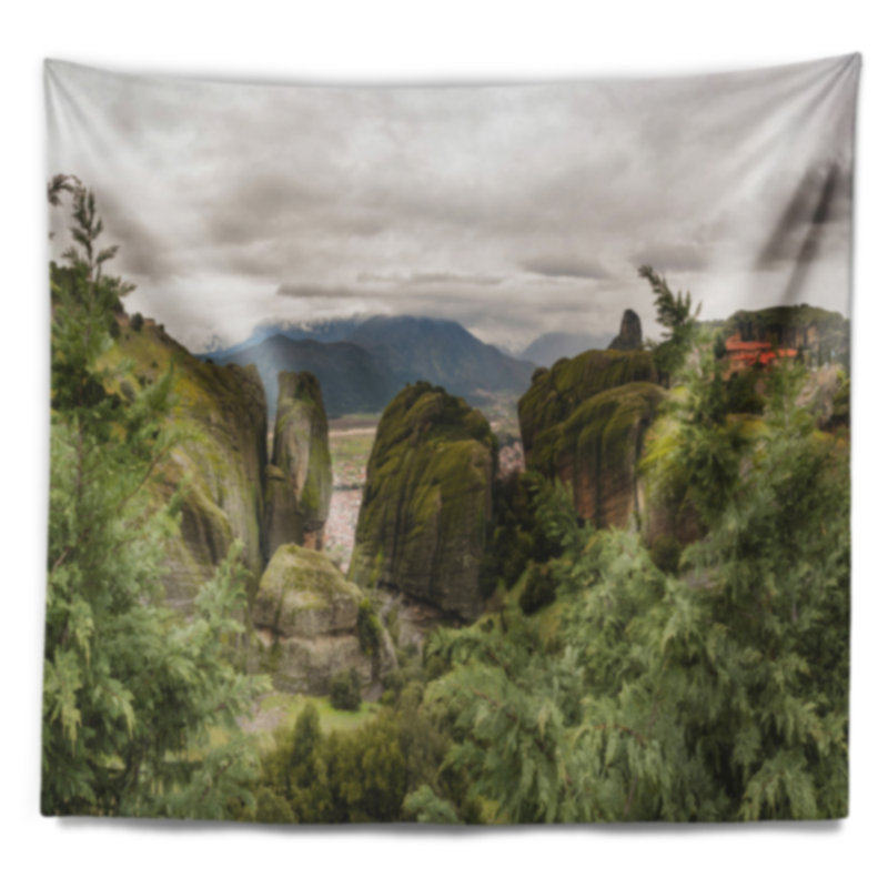 Tapisserie en polyester en polyester avec accessoires de suspension, H 50 po x l 60 po